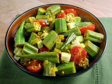 spiced okra
